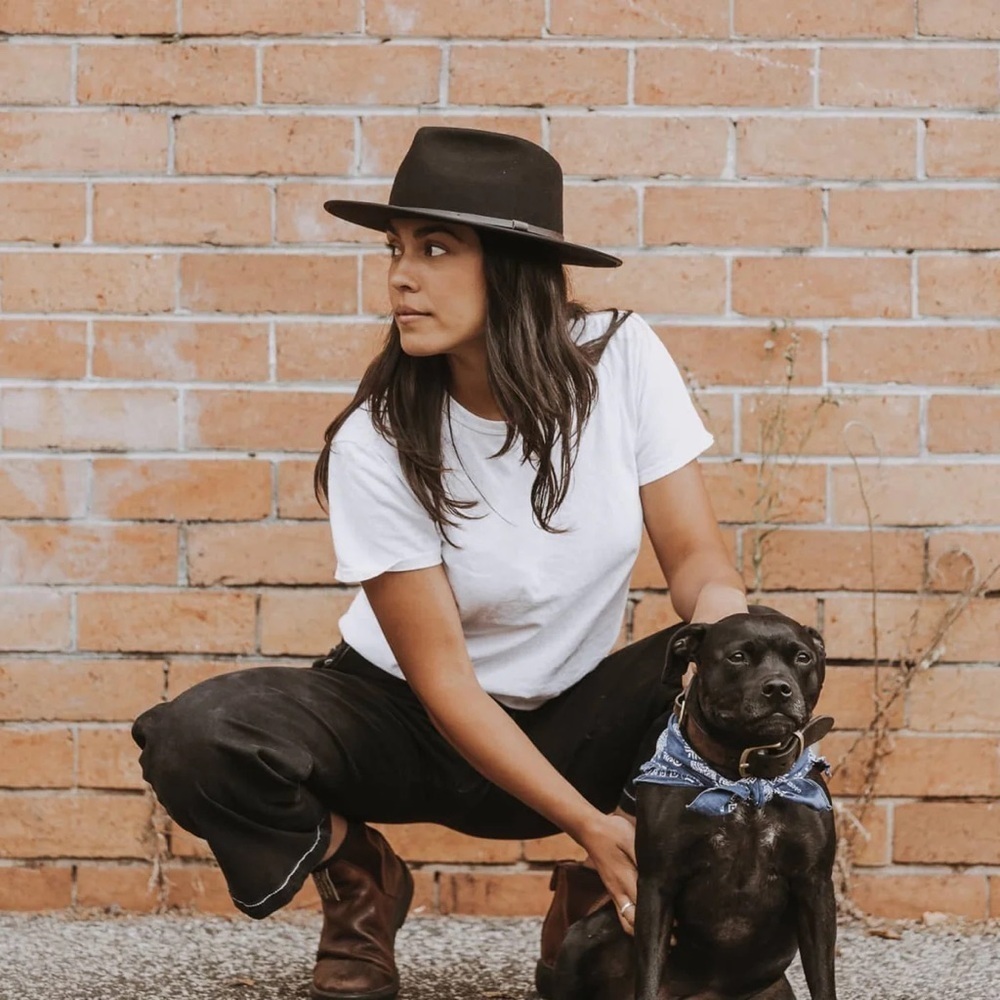 Will + Bear Calloway Black Wide Brim Hat